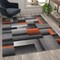 Flash Furniture Orange 5' x 7' Modern Color Blocked Area Rug ACD-RGTRZ861-57-OR-GG - alternate 1